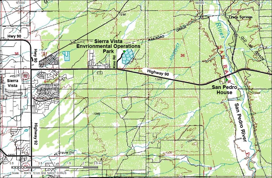 San Pedro Riparian Conservation Area Map
