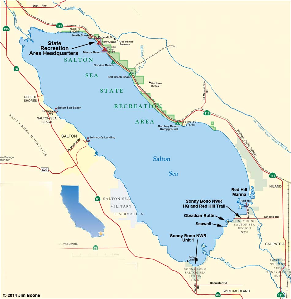 Salton Sea Area Map