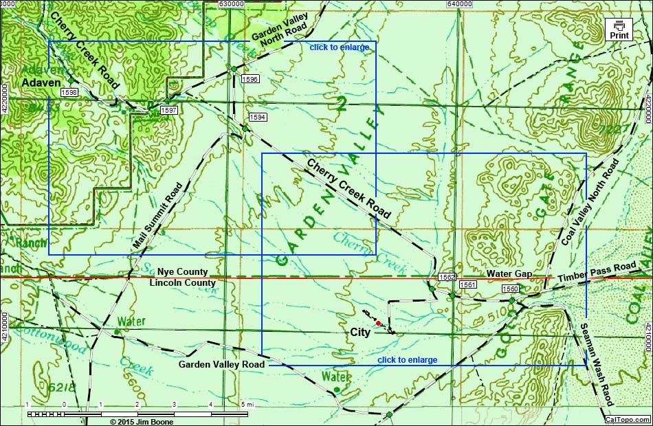 Cherry Creek Road Overview Map