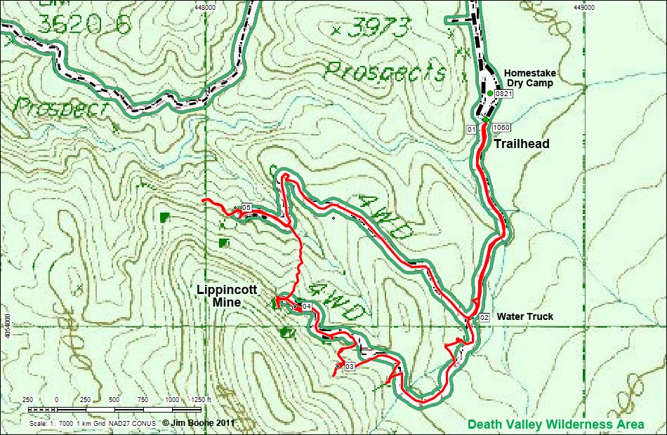 Lippincott Mine Map