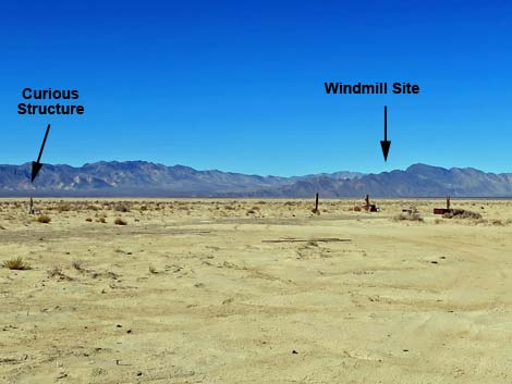 Desert Dry Lake Windmill Site