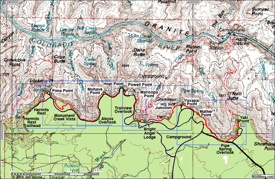 rim trail map