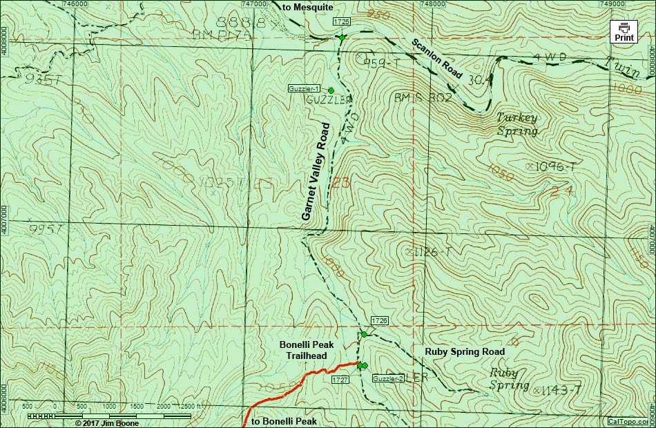 Garnet Valley Road North Map