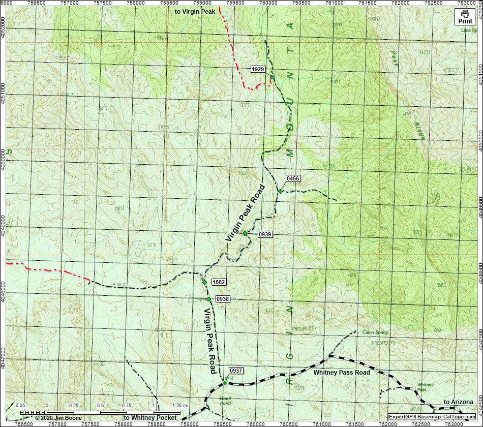 Virgin Peak Road Map