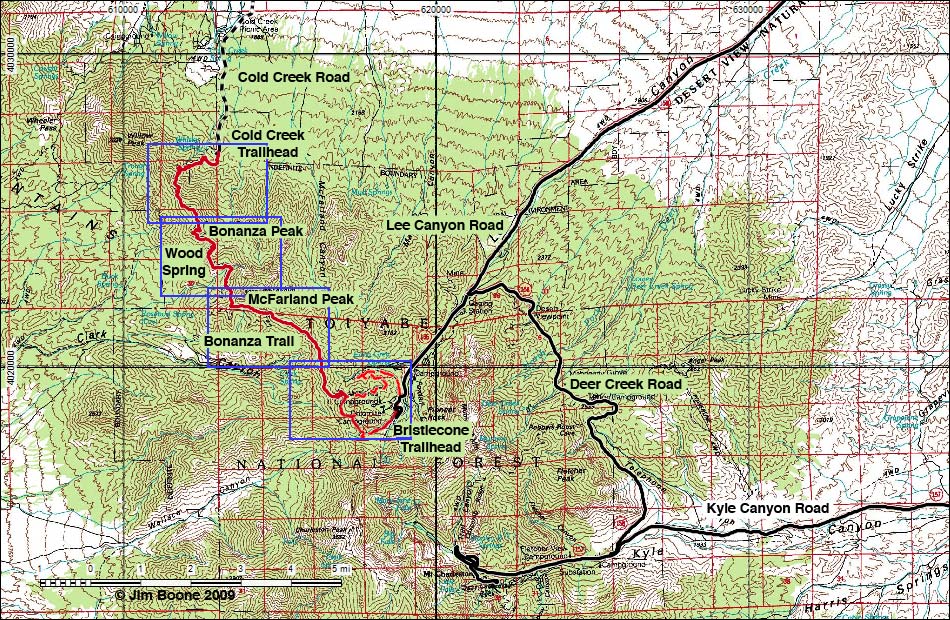 Bonanza Trail Map