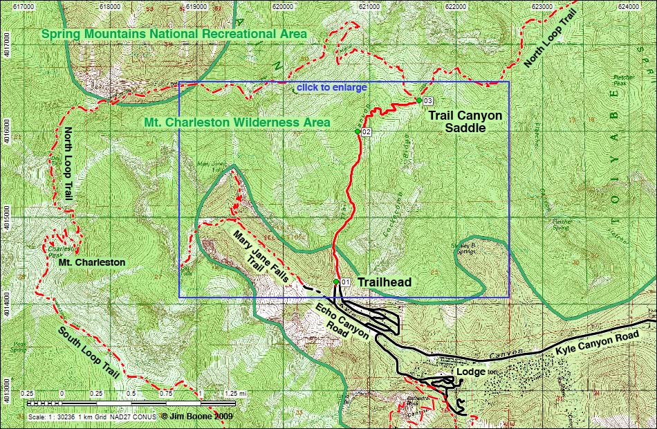 Trail Canyon Trail Map