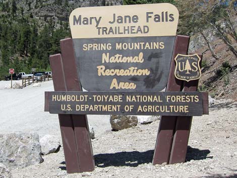 Mary Jane Falls Trailhead