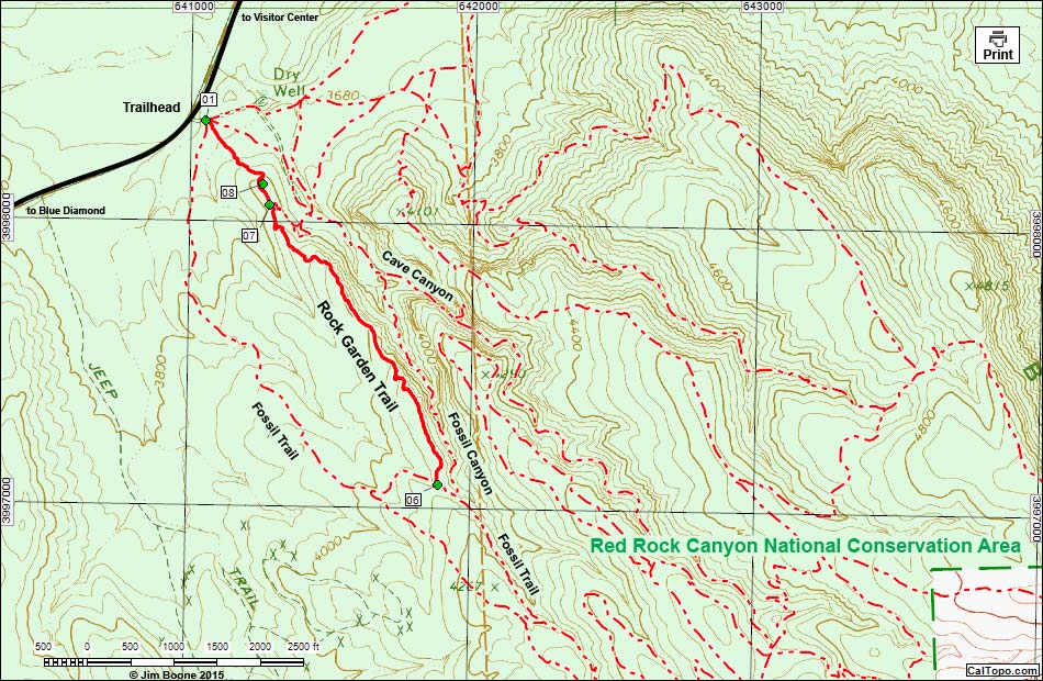 Rock Garden Trail Map