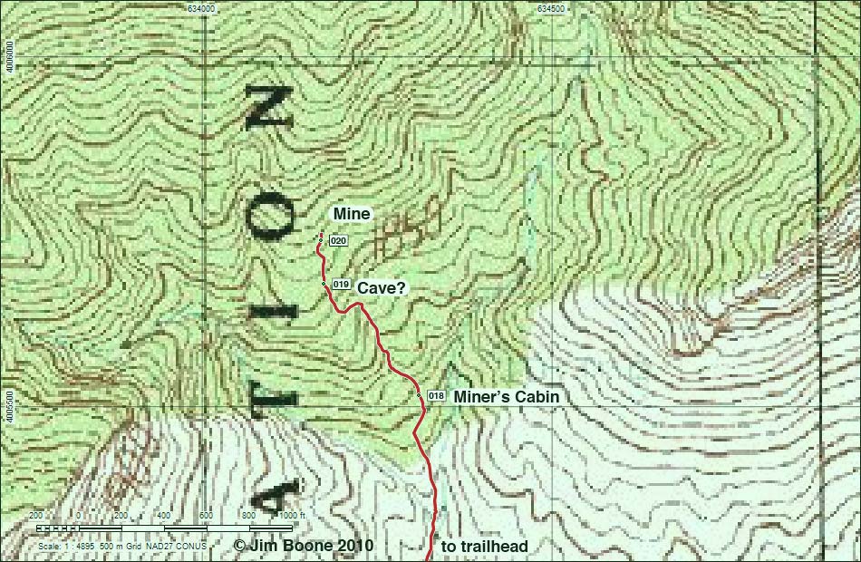 La Madre Mine Map