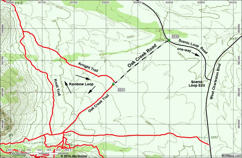 Oak Creek Road Map