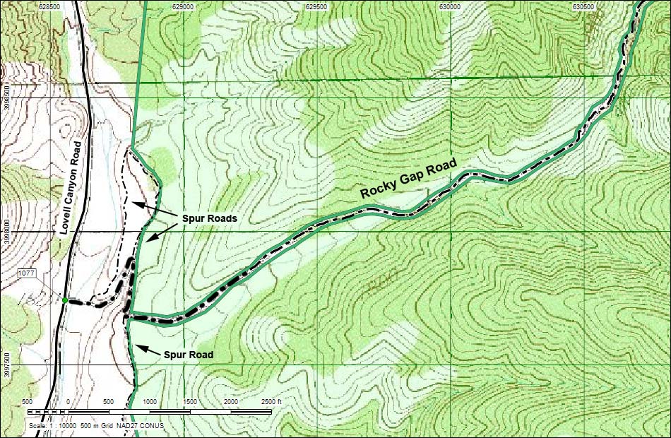 Rocky Gap Road Map