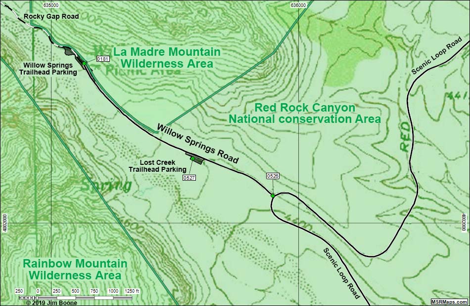 Willow Springs Area Map