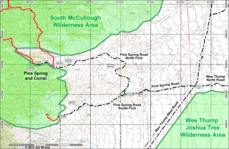 Pine Spring Corral Map