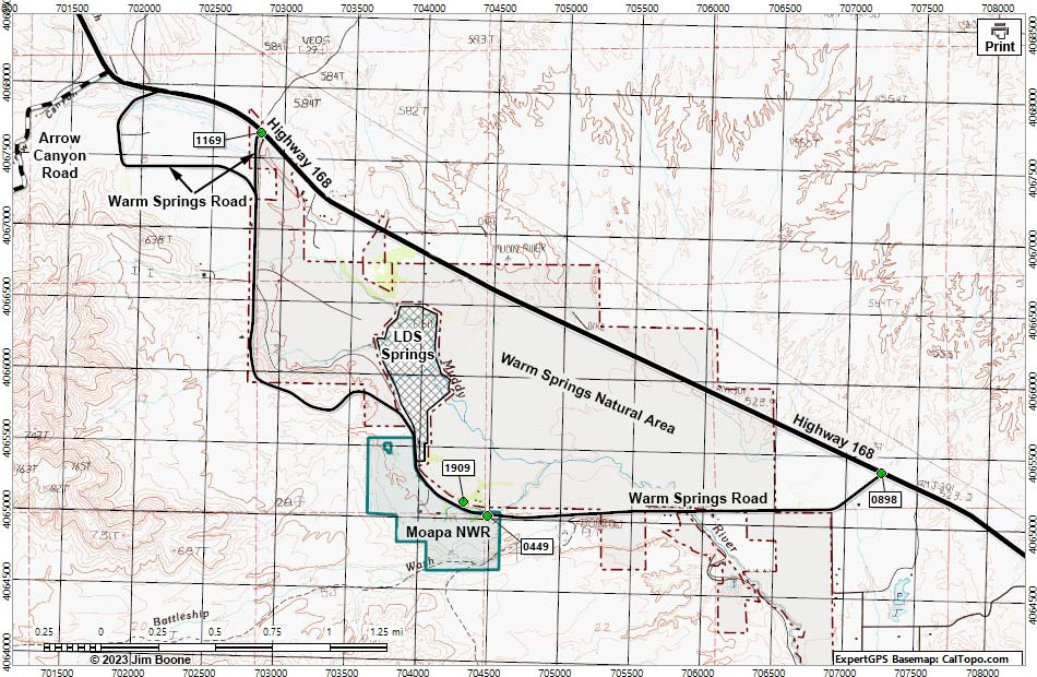 Warn Springs Road Map