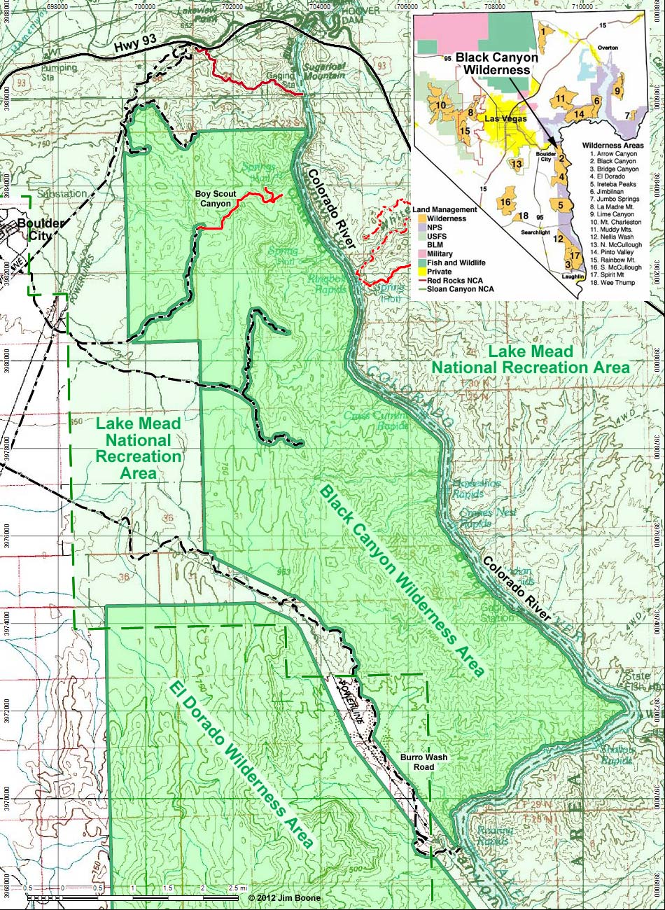 Black Canyon Wilderness Area Map