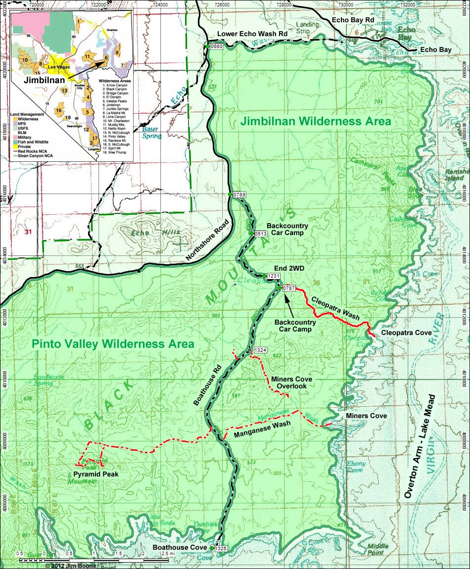 Jimbilnan Wilderness Area Map