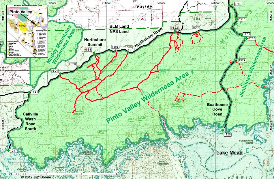 Pinto Valley Map