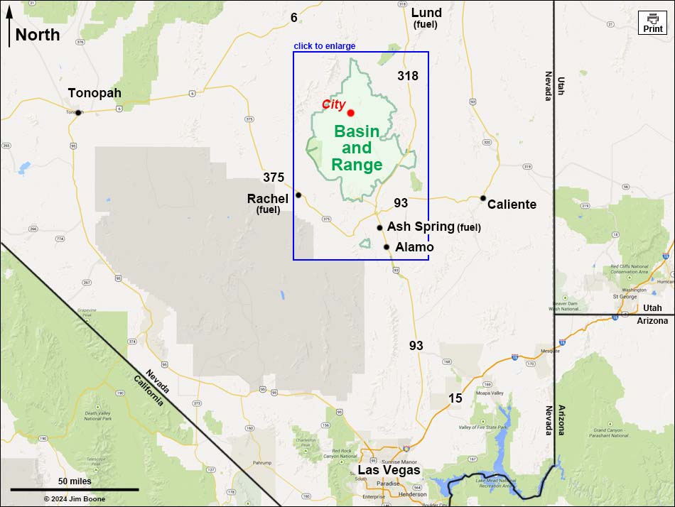 Basin and Range Map