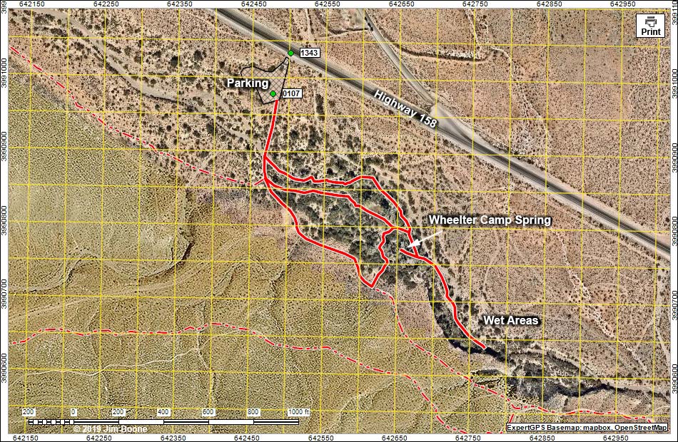 Wheeler Camp Spring Map