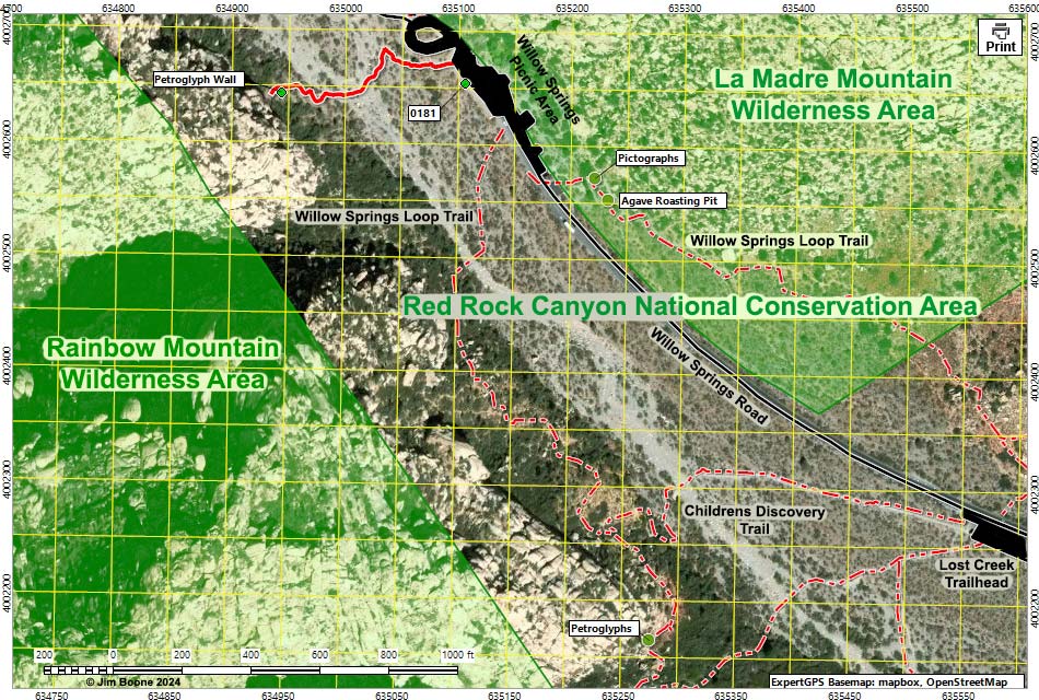 Willow Springs Map