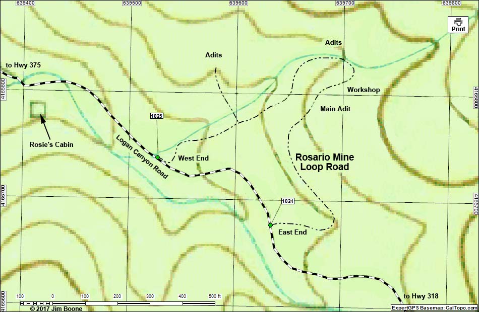 Rosario Mine Road Map