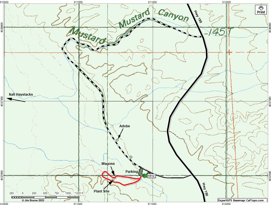 Salt Creek Trail Map