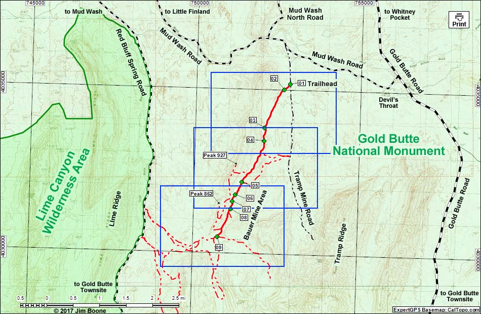 Bauer Mine Map