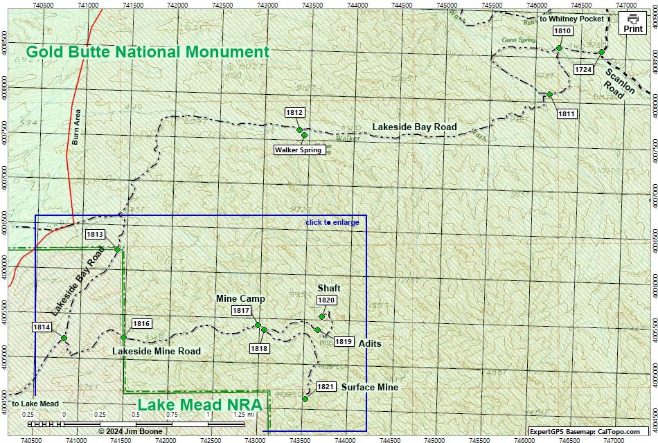 Windmill Mine Road Map