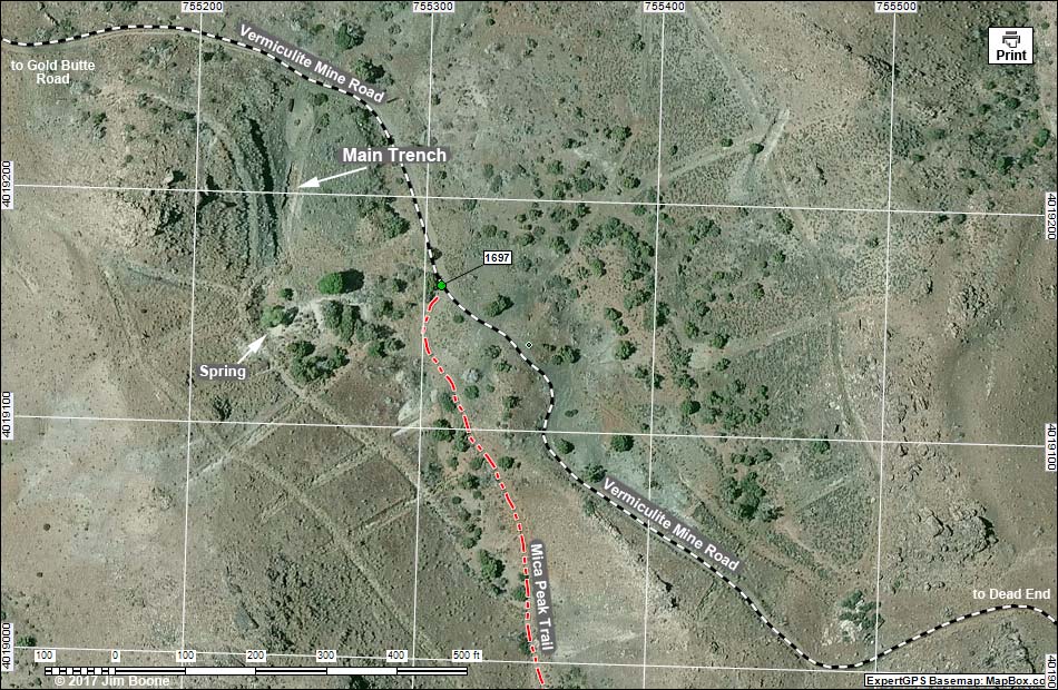 Vermiculite Mine Map