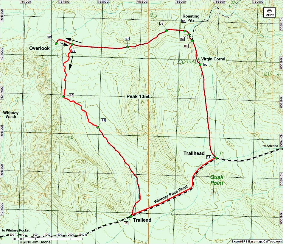 Peak 1354 Loop Route