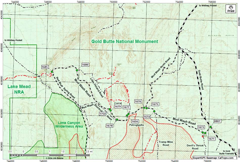 Gold Butte Region -- Mud Wash Road