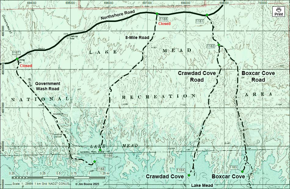 Boxcar Cove Road Map