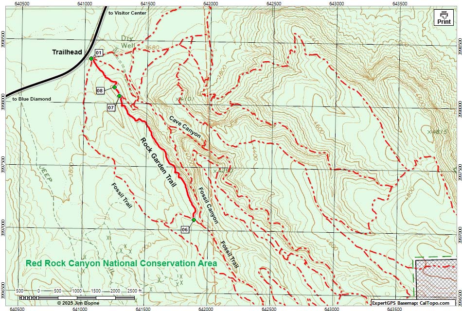 Rock Garden Trail Map