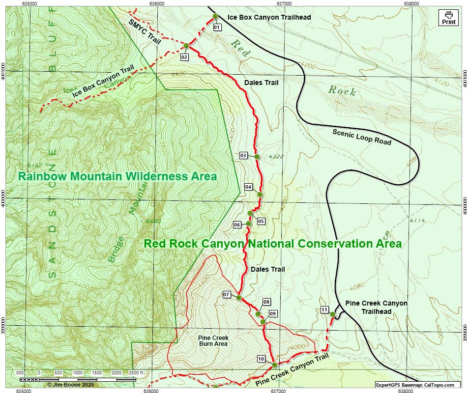 Dale's Trail Map