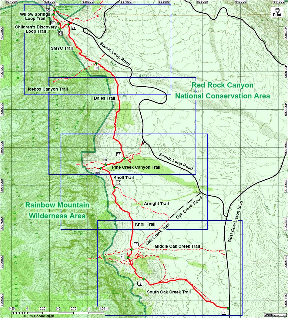 Escarpment Route Trail Map