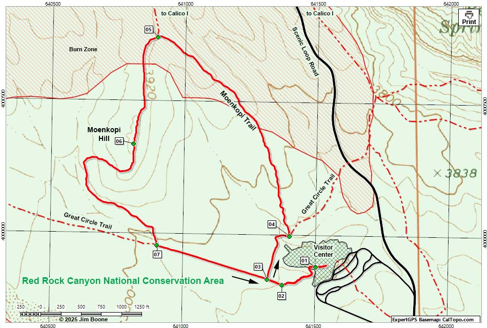 Moenkopi Loop Trail Map