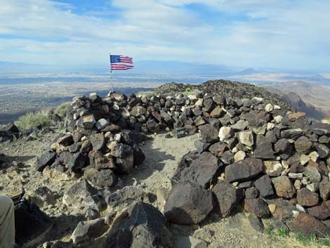 Black Mountain Trail with sign (view NE)